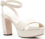 Miu 105mm leren sandalen Beige - Thumbnail 2