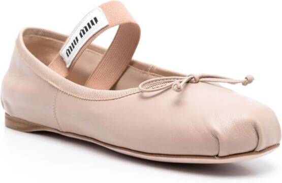 Miu Ballerina's met logopatch Roze