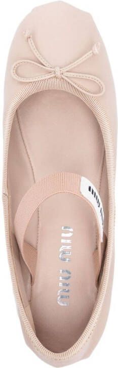 Miu Ballerina's met logopatch Roze