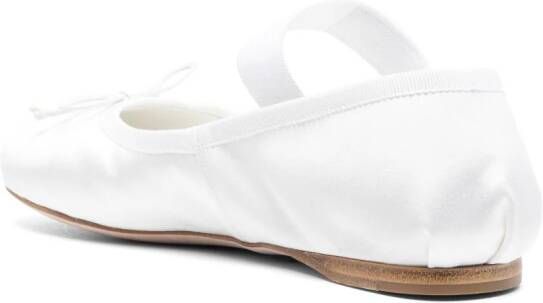 Miu Ballerina's met strikdetail Wit