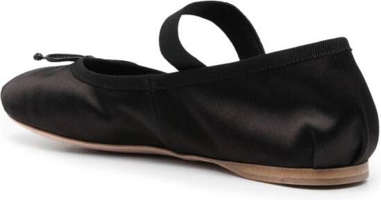 Miu Ballerina's met strikdetail Zwart