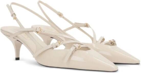 Miu Slingbacks met gesp Beige