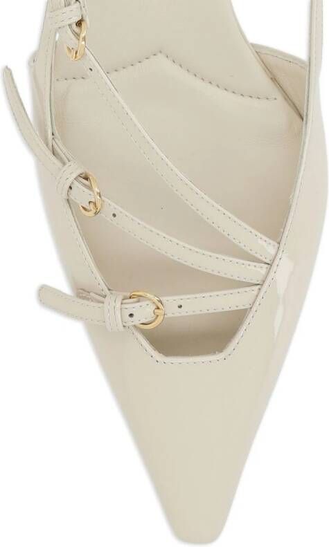 Miu Slingbacks met gesp Beige