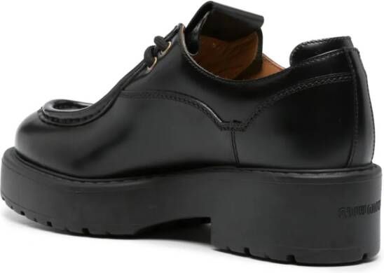 Miu 55 mm leren Oxford schoenen Zwart