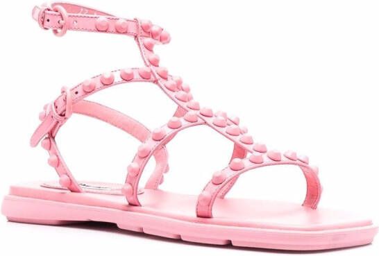 Miu Gladiator sandalen met studs Roze