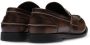 Miu Loafers met logo reliëf Bruin - Thumbnail 3