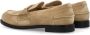 Miu Suède loafers met logoplakkaat Beige - Thumbnail 3