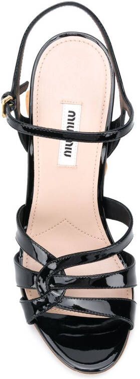 Miu Sandalen met bandjes Zwart