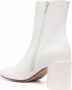 MM6 Maison Margiela Anatomic laarzen met vierkante neus dames leerleerleer 38.5 Wit - Thumbnail 2