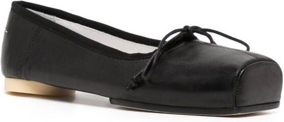 MM6 Maison Margiela Ballerina's met strikdetail Zwart