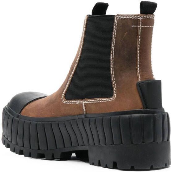 MM6 Maison Margiela Vulcanized enkellaarzen Bruin