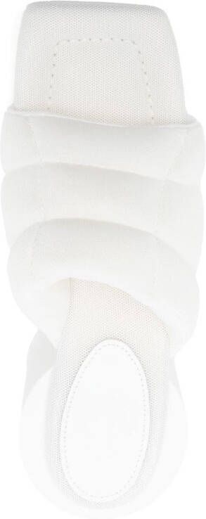 Maison Margiela Clinic slippers met blokhak Wit