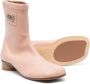 MM6 Maison Margiela Kids Enkellaarzen met logopatch Roze - Thumbnail 2