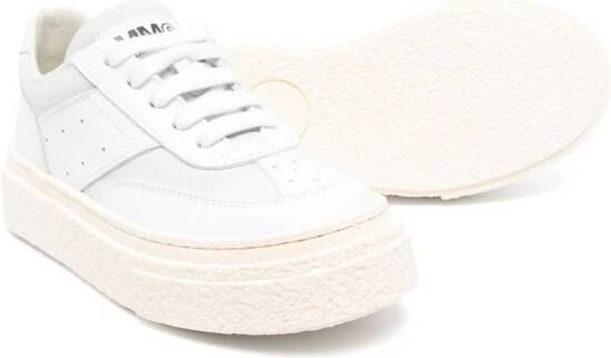 MM6 Maison Margiela Kids Low-top leren sneakers Wit