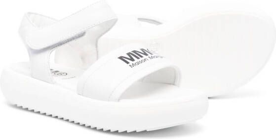 MM6 Maison Margiela Kids Sandalen met klittenband Wit