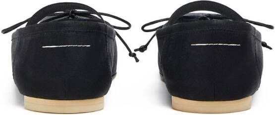 MM6 Maison Margiela Ballerina's met logoband Zwart