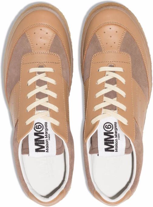 MM6 Maison Margiela 6 Court low-top sneakers Bruin