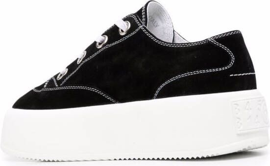 MM6 Maison Margiela 6 sneakers met plateauzool Zwart