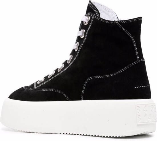 MM6 Maison Margiela 6 high-top sneakers Zwart