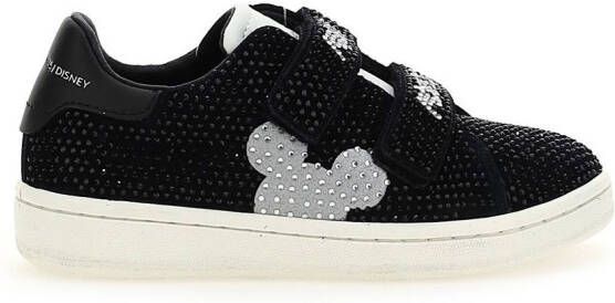 Moa Kids Mickey Mouse sneakers met edelsteen Zwart