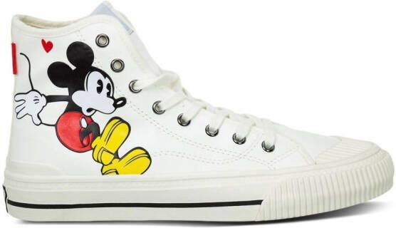 Moa Kids Mickey Mouse high-top sneakers Wit