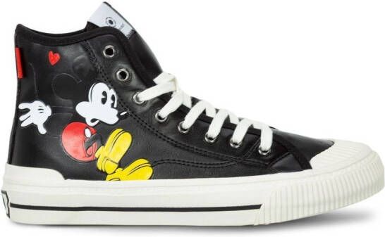 Moa Kids Mickey Mouse high-top sneakers Zwart