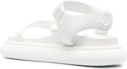 Moncler Catura sandalen met klittenband Wit