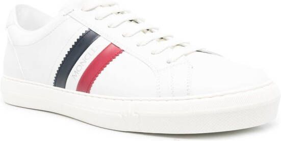 Moncler New Monaco sneakers met zijstreep Wit