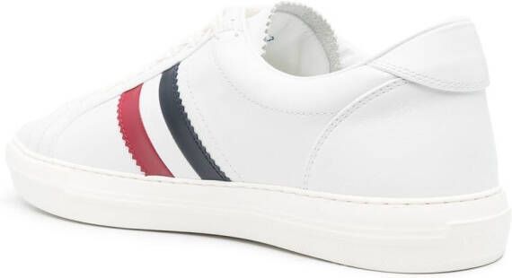 Moncler New Monaco sneakers met zijstreep Wit