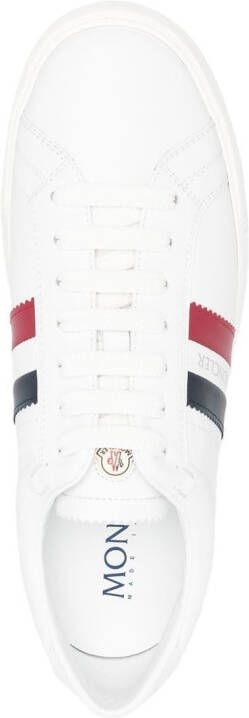 Moncler New Monaco sneakers met zijstreep Wit