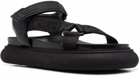 Moncler Sandalen met klittenband Zwart