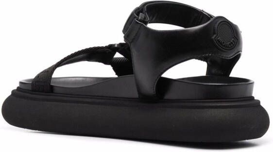 Moncler Sandalen met klittenband Zwart