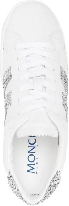 Moncler Sneakers met glitter-detail Wit