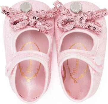 Monnalisa Ballerina's met strikdetail Roze