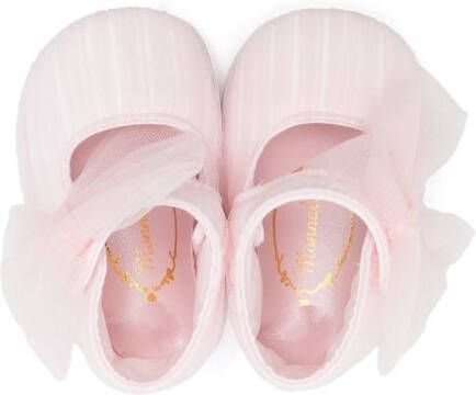 Monnalisa Ballerina's met strikdetail Roze