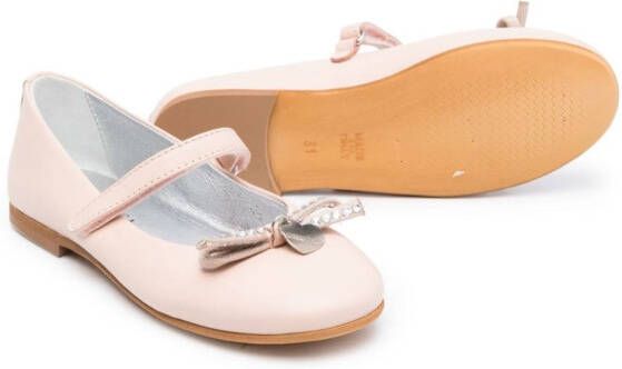 Monnalisa Ballerina's met strikdetail Roze