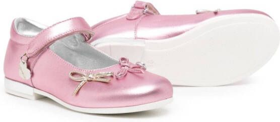 Monnalisa Ballerina's met strikdetail Roze