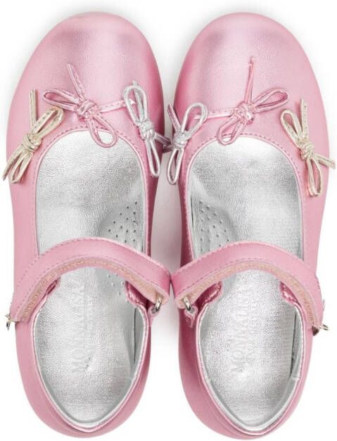 Monnalisa Ballerina's met strikdetail Roze