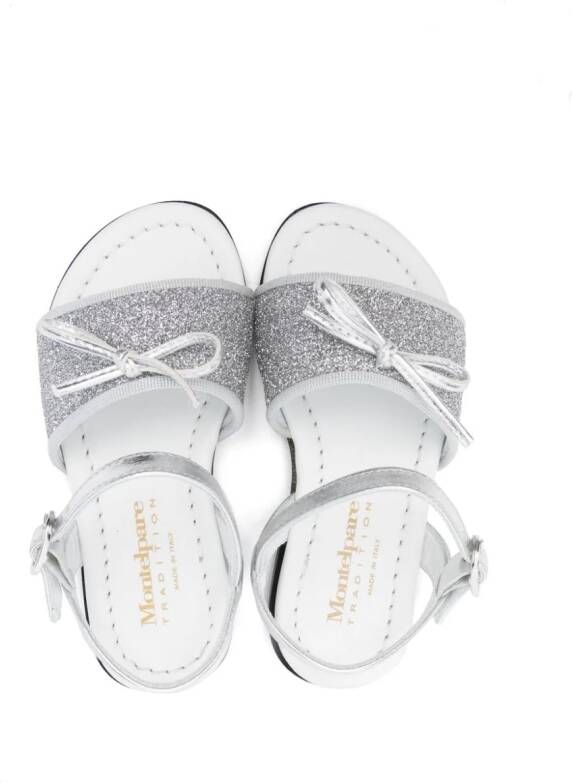 MONTELPARE TRADITION Sandalen met glitter Zilver