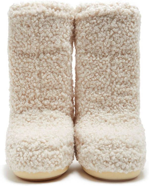 Moon Boot Icon verfraaide laarzen Beige