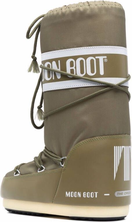 Moon Boot Kids Icon snowboots met veters Groen