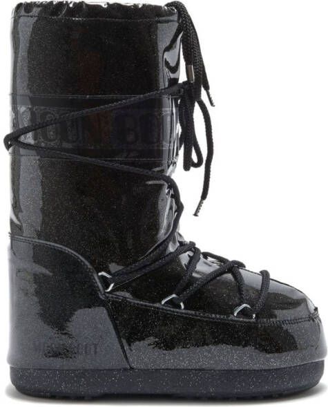 Moon Boot Kids Laarzen met glitterdetail Zwart