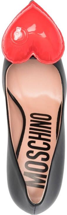 Moschino Leren pumps Zwart