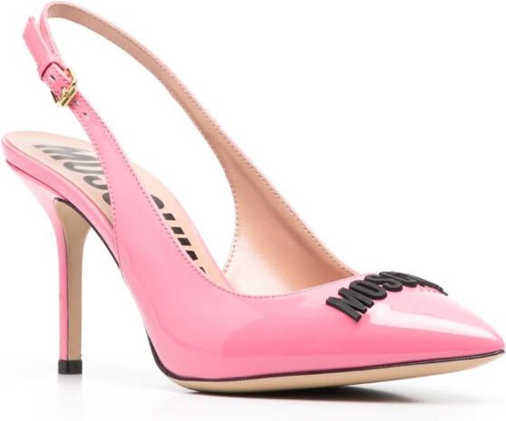 Moschino Lakleren pumps Roze