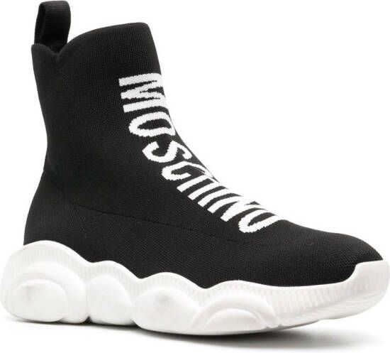 Moschino Gebreide sneakers Zwart