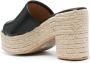 MOSCHINO JEANS 95mm leren espadrilles Zwart - Thumbnail 3