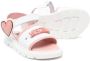 Moschino Kids Leren sandalen Wit - Thumbnail 2