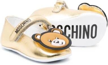 Moschino Kids Metallic ballerina's Goud