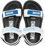 Moschino Kids Sandalen met klittenband Blauw - Thumbnail 3