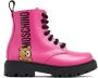 Moschino Kids Teddy Bear enkellaarzen Roze - Thumbnail 2